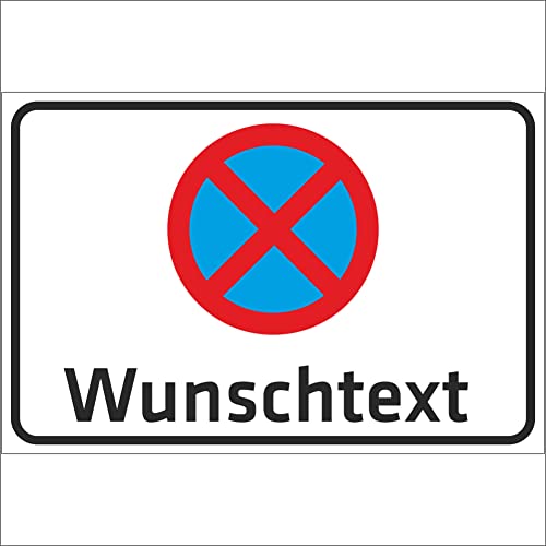 INDIGOS UG - Schilder - WUNSCHTEXT Aufkleber - Halteverbot - Folie selbstklebend 5 Größen - personalisiert mit Text oder Namen - für Garage, Hotel, Parkplatz, Schule, Carport, Firma INDIGOS UG - Schilder - WUNSCHTEXT Aufkleber - Halteverbot - Folie selbstklebend 5 Größen - personalisiert mit Text oder Namen - für Garage, Hotel, Parkplatz, Schule, Carport, Firma von INDIGOS UG