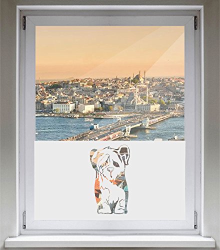 INDIGOS UG Sichtschutzfolie Glasdekorfolie Fensterfolie mit Motiv satiniert Blickdicht - E165 Schöner Hund - 800 mm Länge - 500 mm Höhe - Viereck - selbstklebend - matt - für Bad INDIGOS UG Sichtschutzfolie Glasdekorfolie Fensterfolie mit Motiv satiniert Blickdicht - E165 Schöner Hund - 800 mm Länge - 500 mm Höhe - Viereck - selbstklebend - matt - für Bad von INDIGOS UG