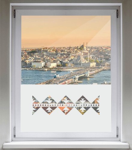 INDIGOS UG Sichtschutzfolie Glasdekorfolie Fensterfolie mit Motiv satiniert Blickdicht - E392 Schöne Ornamente - 1000 mm Länge - 500 mm Höhe Viereck - selbstklebend - matt - für Bad INDIGOS UG Sichtschutzfolie Glasdekorfolie Fensterfolie mit Motiv satiniert Blickdicht - E392 Schöne Ornamente - 1000 mm Länge - 500 mm Höhe Viereck - selbstklebend - matt - für Bad von INDIGOS UG