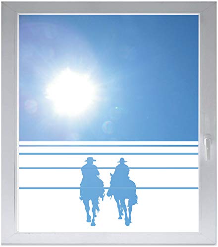 INDIGOS UG Sichtschutzfolie Glasdekorfolie Fensterfolie mit Motiv satiniert Blickdicht - w026 Cowboy Western - 1200 mm Länge - 500 mm Höhe Streifen - selbstklebend - matt - für Bad INDIGOS UG Sichtschutzfolie Glasdekorfolie Fensterfolie mit Motiv satiniert Blickdicht - w026 Cowboy Western - 1200 mm Länge - 500 mm Höhe Streifen - selbstklebend - matt - für Bad von INDIGOS UG