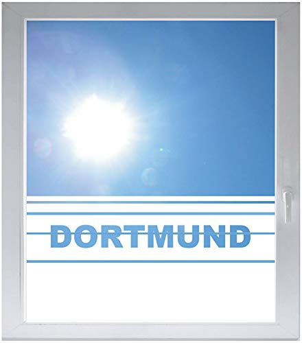 INDIGOS UG Sichtschutzfolie Glasdekorfolie Fensterfolie mit Motiv satiniert Blickdicht - w565 Dortmund - 1000 mm Länge - 500 mm Höhe Streifen - selbstklebend - matt - für Fenster INDIGOS UG Sichtschutzfolie Glasdekorfolie Fensterfolie mit Motiv satiniert Blickdicht - w565 Dortmund - 1000 mm Länge - 500 mm Höhe Streifen - selbstklebend - matt - für Fenster von INDIGOS UG