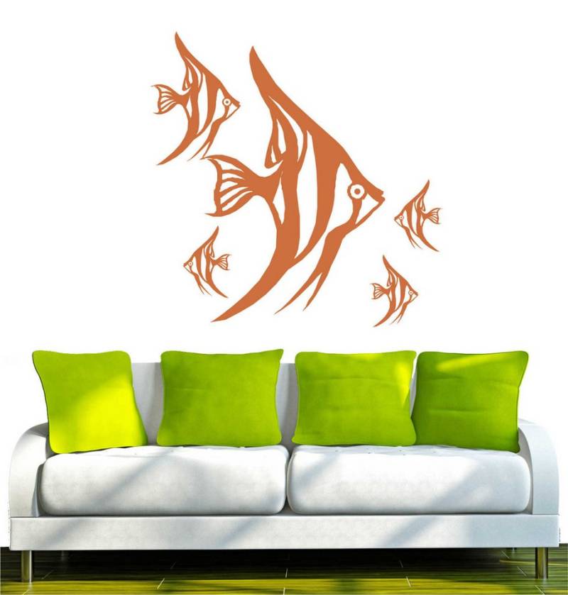INDIGOS UG Wandtattoo Wandtattoo - Wandaufkleber - w005 Fische Fisch von INDIGOS UG