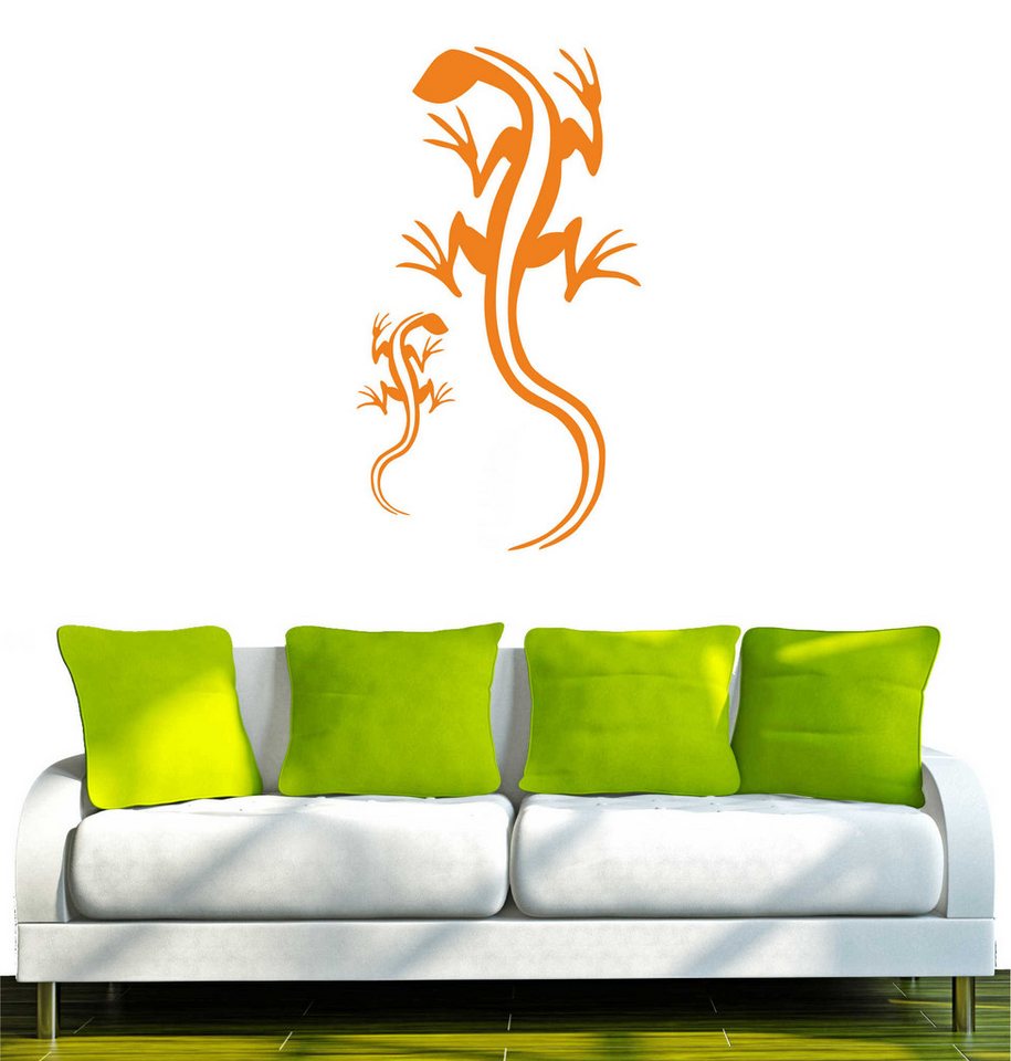 INDIGOS UG Wandtattoo Wandtattoo - Wandaufkleber - w019 Gecko 2 Geckos INDIGOS UG Wandtattoo Wandtattoo - Wandaufkleber - w019 Gecko 2 Geckos von INDIGOS UG