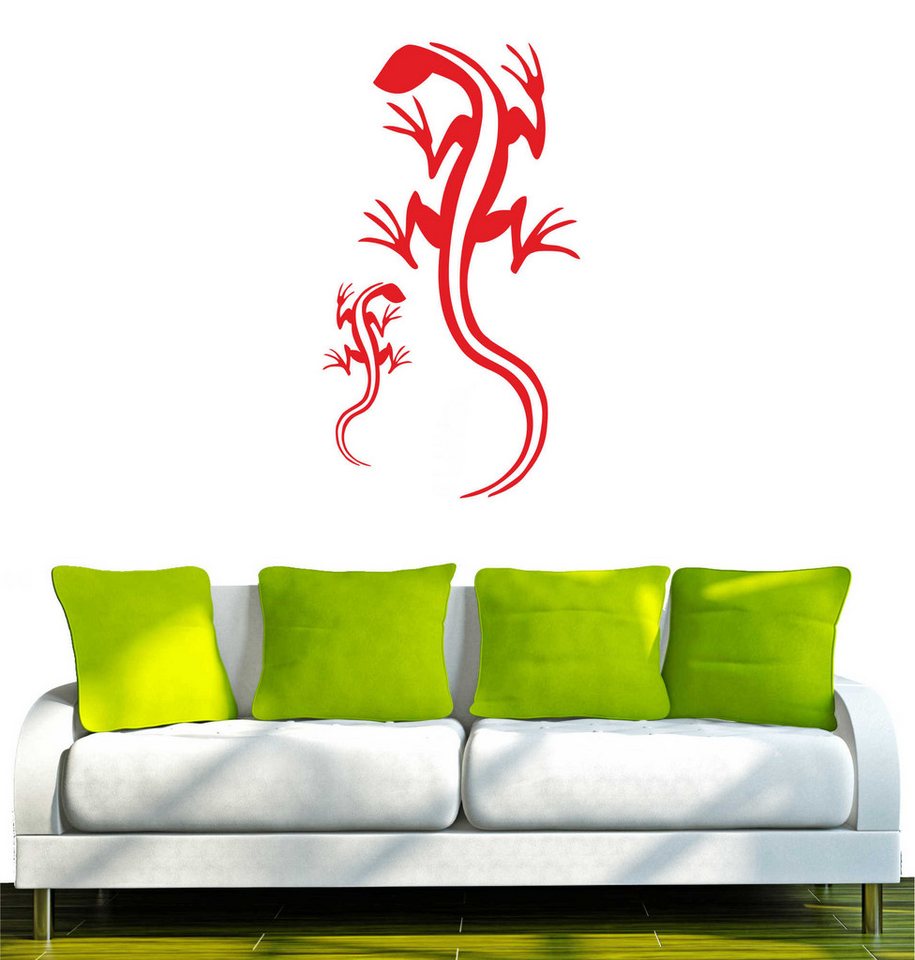 INDIGOS UG Wandtattoo Wandtattoo - Wandaufkleber - w019 Gecko 2 Geckos INDIGOS UG Wandtattoo Wandtattoo - Wandaufkleber - w019 Gecko 2 Geckos von INDIGOS UG