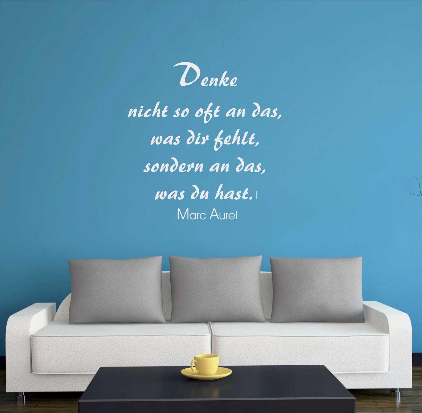 INDIGOS UG Wandtattoo Wandtattoo - Wandaufkleber - w020 Spruch Marc Aurel INDIGOS UG Wandtattoo Wandtattoo - Wandaufkleber - w020 Spruch Marc Aurel von INDIGOS UG