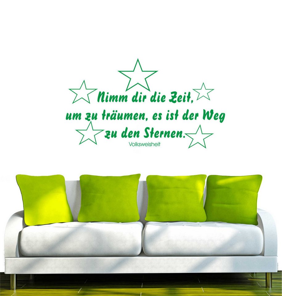 INDIGOS UG Wandtattoo Wandtattoo - Wandaufkleber - w033 Spruch Nimm dir Zeit um zu träumen INDIGOS UG Wandtattoo Wandtattoo - Wandaufkleber - w033 Spruch Nimm dir Zeit um zu träumen von INDIGOS UG