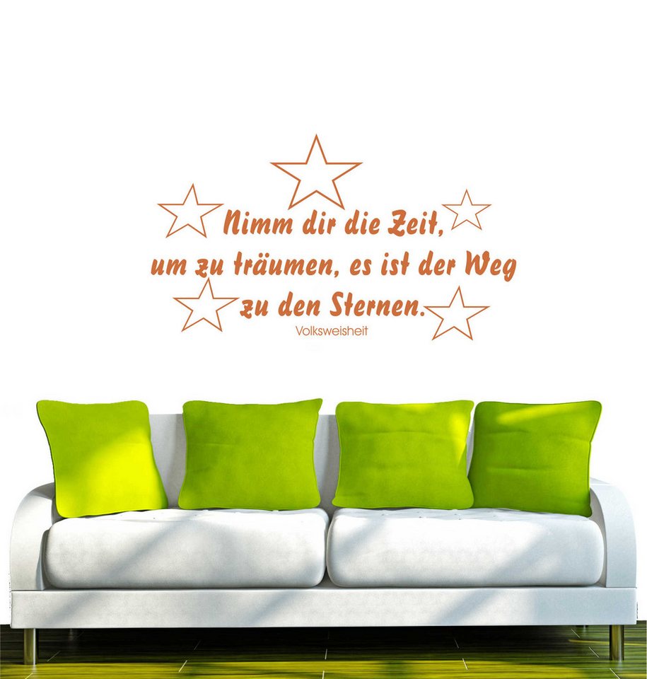 INDIGOS UG Wandtattoo Wandtattoo - Wandaufkleber - w033 Spruch Nimm dir Zeit um zu träumen INDIGOS UG Wandtattoo Wandtattoo - Wandaufkleber - w033 Spruch Nimm dir Zeit um zu träumen von INDIGOS UG
