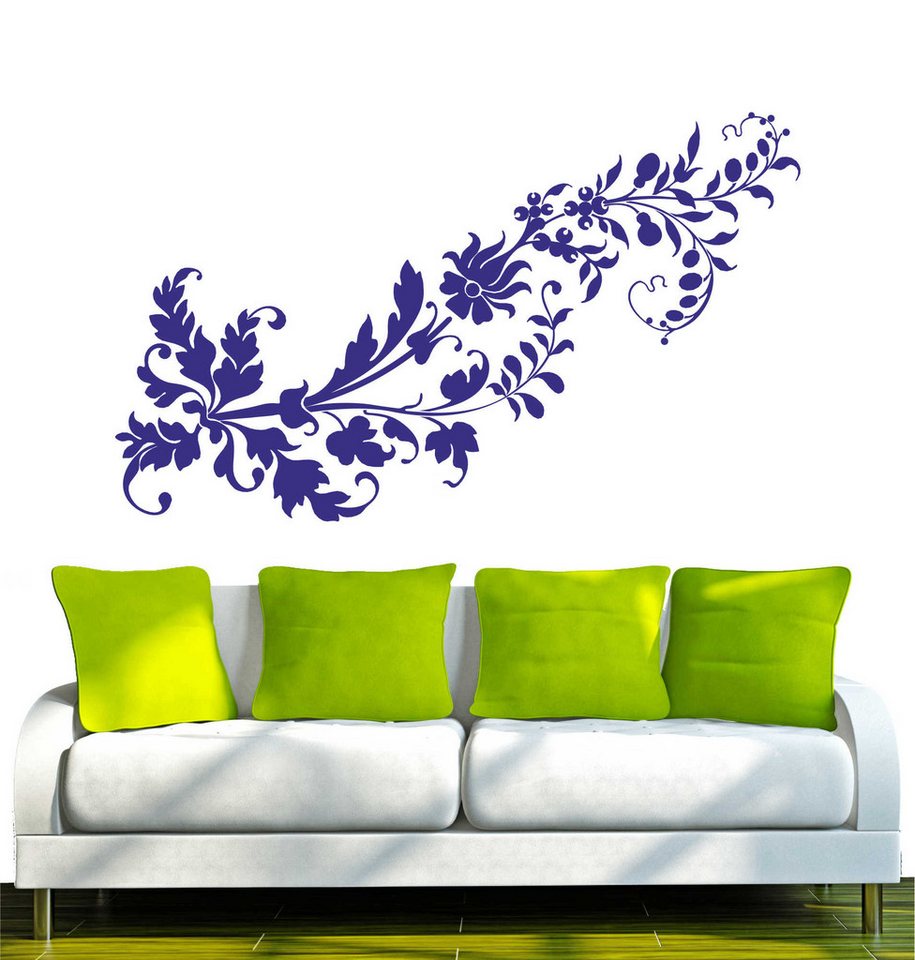 INDIGOS UG Wandtattoo Wandtattoo - Wandaufkleber - w299 Blume Ranke Pflanze von INDIGOS UG
