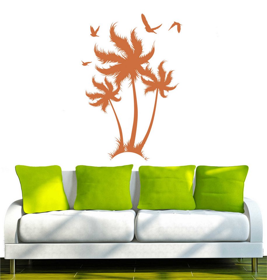 INDIGOS UG Wandtattoo Wandtattoo - Wandaufkleber - w302 Blume Ranke Pflanze Palme von INDIGOS UG