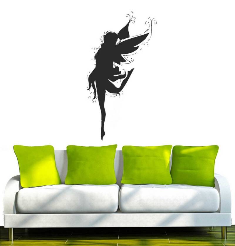 INDIGOS UG Wandtattoo Wandtattoo - Wandaufkleber - w416 Sexy Engel Fee tanzt Ballett von INDIGOS UG