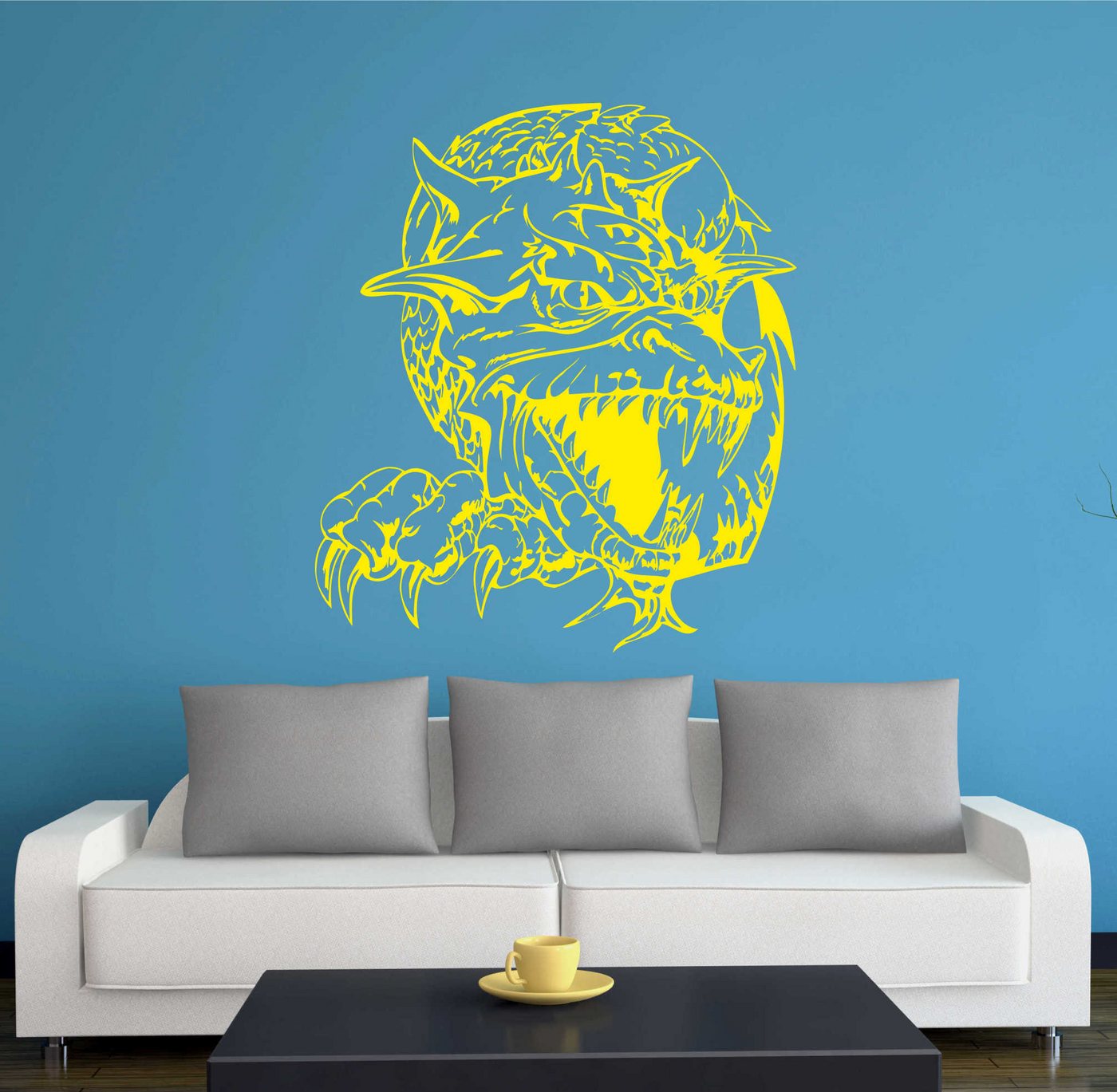 INDIGOS UG Wandtattoo Wandtattoo - Wandaufkleber - w417 Drache Drachen Monster INDIGOS UG Wandtattoo Wandtattoo - Wandaufkleber - w417 Drache Drachen Monster von INDIGOS UG