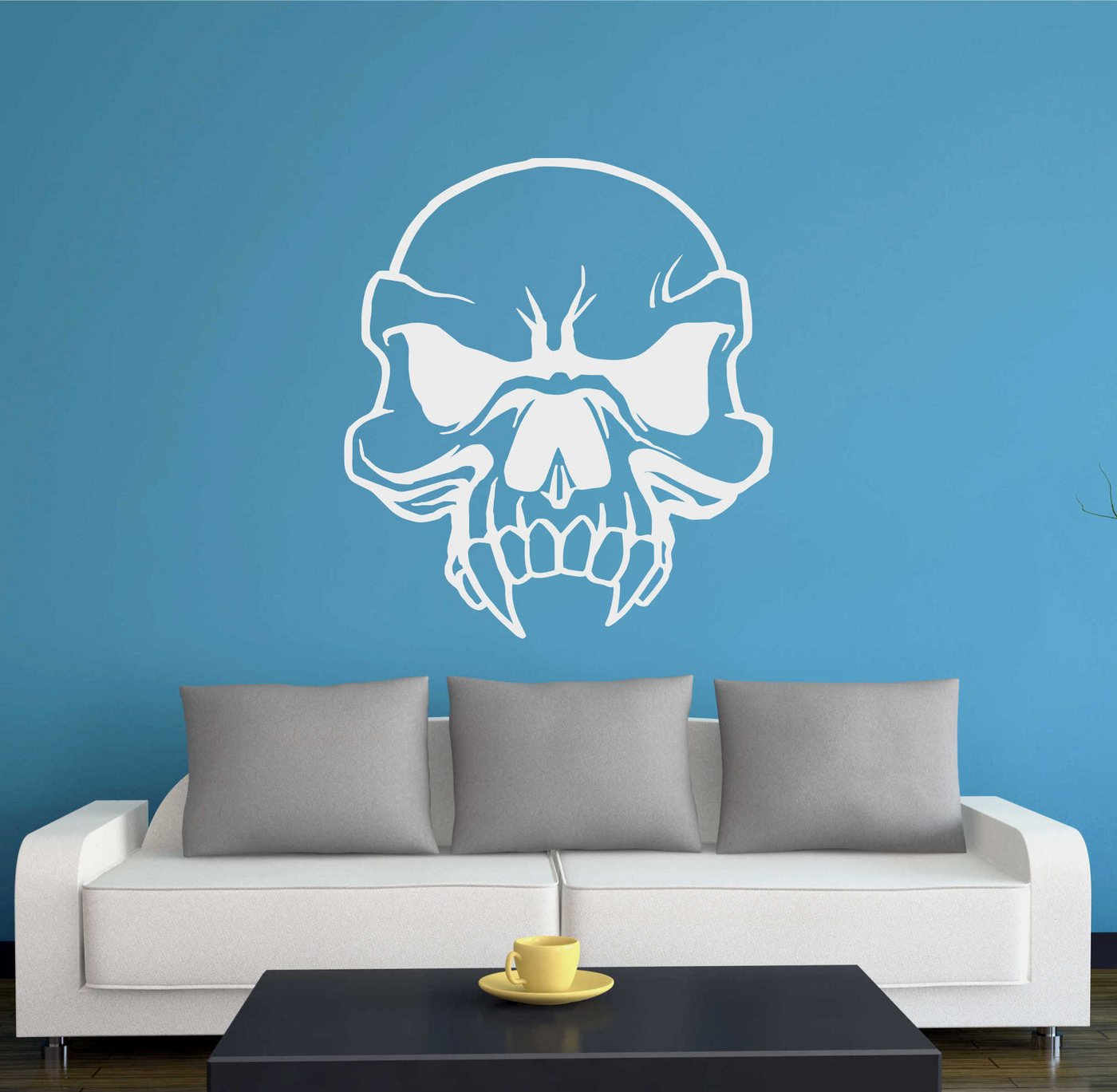 INDIGOS UG Wandtattoo Wandtattoo - Wandaufkleber - w427 Schädel Skelett Skull INDIGOS UG Wandtattoo Wandtattoo - Wandaufkleber - w427 Schädel Skelett Skull von INDIGOS UG