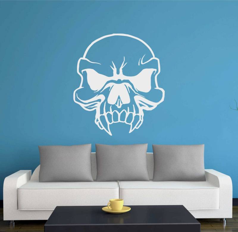 INDIGOS UG Wandtattoo Wandtattoo - Wandaufkleber - w427 Schädel Skelett Skull von INDIGOS UG
