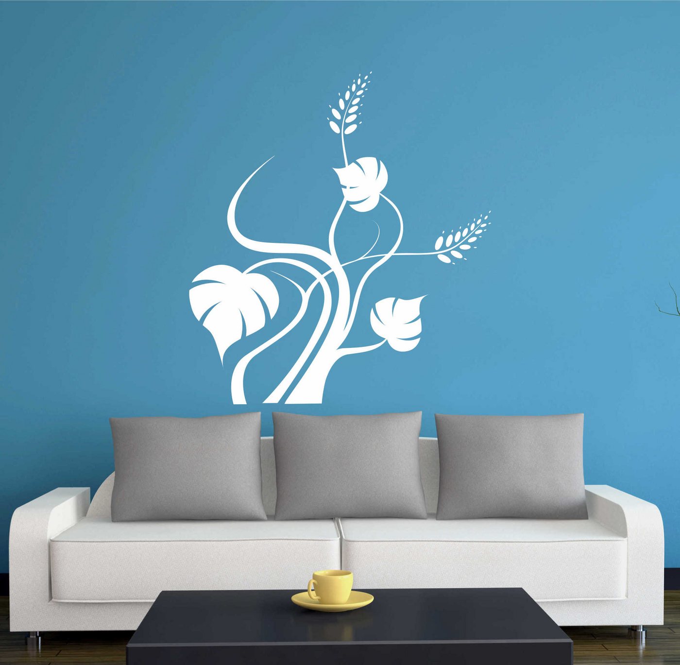 INDIGOS UG Wandtattoo Wandtattoo - Wandaufkleber - w458 Pflanze Gewirr Blatt Blätter INDIGOS UG Wandtattoo Wandtattoo - Wandaufkleber - w458 Pflanze Gewirr Blatt Blätter von INDIGOS UG