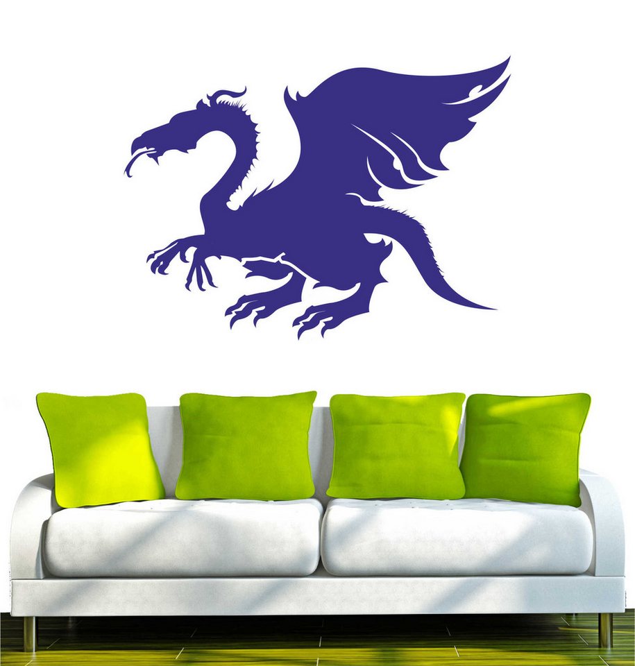 INDIGOS UG Wandtattoo Wandtattoo - Wandaufkleber - w482 Drachen Flügel Fliegen INDIGOS UG Wandtattoo Wandtattoo - Wandaufkleber - w482 Drachen Flügel Fliegen von INDIGOS UG