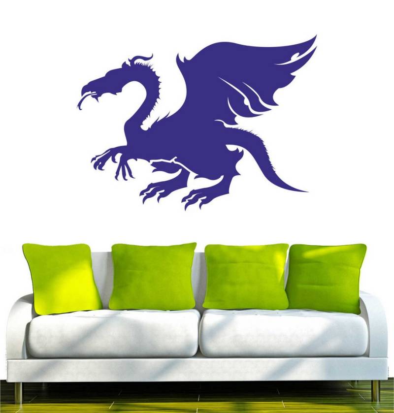 INDIGOS UG Wandtattoo Wandtattoo - Wandaufkleber - w482 Drachen Flügel Fliegen INDIGOS UG Wandtattoo Wandtattoo - Wandaufkleber - w482 Drachen Flügel Fliegen von INDIGOS UG