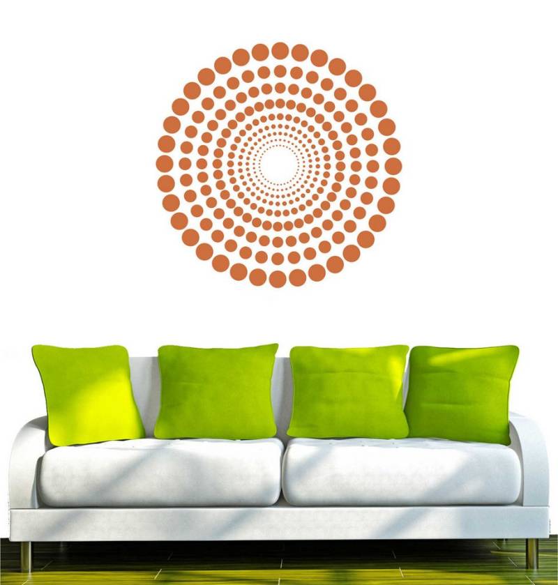 INDIGOS UG Wandtattoo Wandtattoo - Wandaufkleber - w488 Kreis Punkte Points von INDIGOS UG