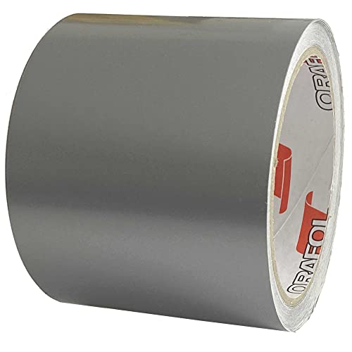 INDIGOS UG - Zierstreifen 10m x 8cm - Silber glänzend - Auto Motorrad Boot Modellbau - Dekorstreifen Seitenstreifen Klebestreifen - Tuning - Car Wrapping Autofolie Zierleisten von INDIGOS UG