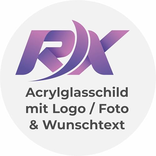 Indigos UG - Acrylglas Schild rund personalisiert mit Logo, Text oder Bild - 4 mm stark - 10 cm - für Büro, Empfang, Studio, Kanzlei, Praxis, Konferenzraum, Theke oder Ladeneingang Indigos UG - Acrylglas Schild rund personalisiert mit Logo, Text oder Bild - 4 mm stark - 10 cm - für Büro, Empfang, Studio, Kanzlei, Praxis, Konferenzraum, Theke oder Ladeneingang von INDIGOS UG
