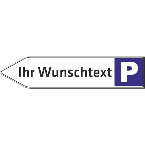 Indigos UG - Aluverbund Schild mit Pfeil links 52x11 cm - Schilder selbst gestalten mit Wunschtext - wetterfestes Parkplatzschild personalisierbar für Tür, Wand oder Gebäude Indigos UG - Aluverbund Schild mit Pfeil links 52x11 cm - Schilder selbst gestalten mit Wunschtext - wetterfestes Parkplatzschild personalisierbar für Tür, Wand oder Gebäude von INDIGOS UG