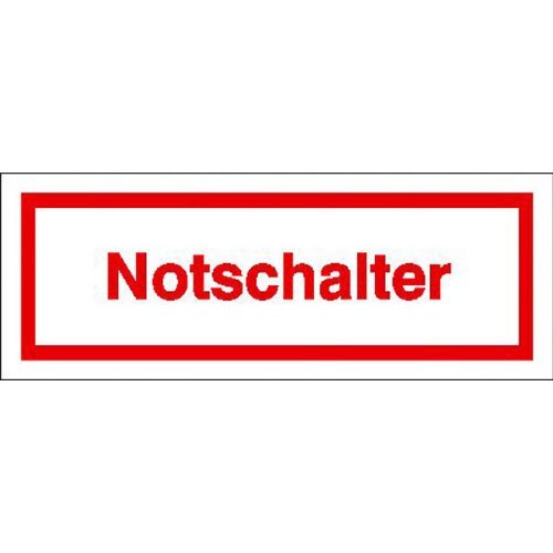 Indigos UG Aufkleber Notschalter - 17x7 cm - selbstklebender Sicherheits Aufkleber für Tür oder Wand - Warnschild für Gebäude, Hotel, Büro, Firma, Haus, Praxis Indigos UG Aufkleber Notschalter - 17x7 cm - selbstklebender Sicherheits Aufkleber für Tür oder Wand - Warnschild für Gebäude, Hotel, Büro, Firma, Haus, Praxis von INDIGOS UG