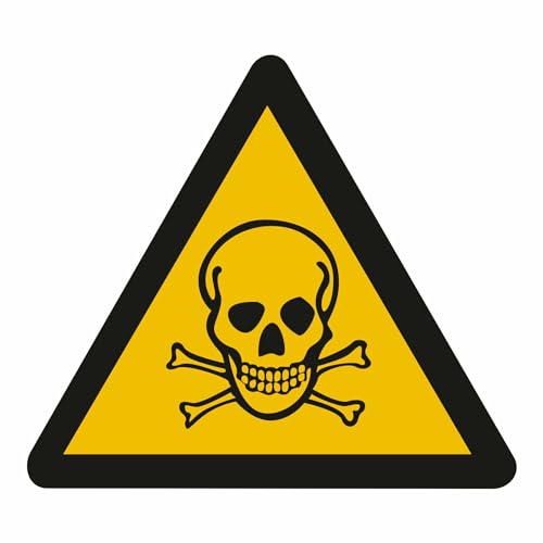 Indigos UG - Aufkleber - Warnung vor giftigen Stoffen Warnschild, 20cm von INDIGOS UG