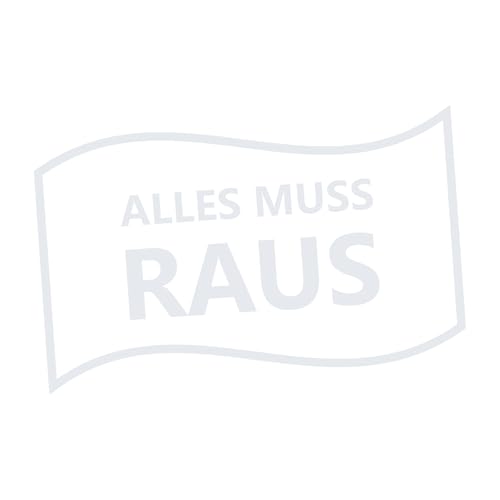 Indigos UG Schaufenster Aufkleber Alles muss raus - Schild geschwungen - Weiß - 60 cm - Fensterfolie Sticker erstellen - Geschäft, Einzelhandel - individuelle Beschriftung Indigos UG Schaufenster Aufkleber Alles muss raus - Schild geschwungen - Weiß - 60 cm - Fensterfolie Sticker erstellen - Geschäft, Einzelhandel - individuelle Beschriftung von INDIGOS UG