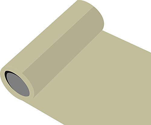 Möbelfolie selbstklebend - Klebefolie Auto außen glänzend - Plotterfolie matt - für Küchenschränke und Dekoration Folie 5m Rolle - 31,5 cm Höhe - 816-Dunkelbeige - Markierungen, Beschriftungen und von INDIGOS UG
