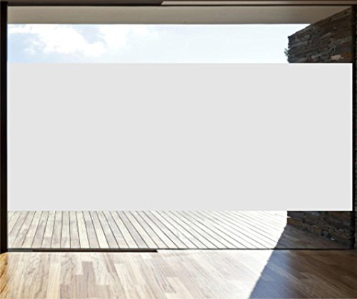Fensterfolie Sonnenschutzfolie Fenster innen & außen - Sichtschutzfolie - Fenster - Sichtschutzfolie - 100 cm Höhe Silber matt - Meterware - Autofolie - Wandschutzfolie - Küche, Fließen, Bad von INDIGOS UG