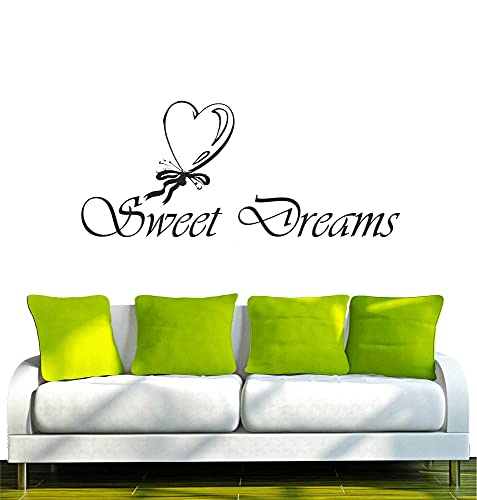 WANDTATTOO/Wandsticker w030 Sweet Dreams 96 x 41, schwarz von INDIGOS UG