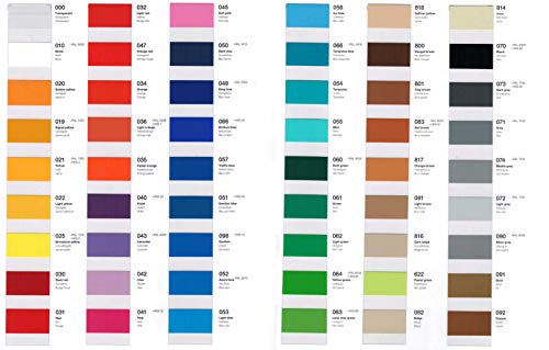 Wandschutzfolie - Küchenfolie - Farbkarte mit allen Farben von INDIGOS UG