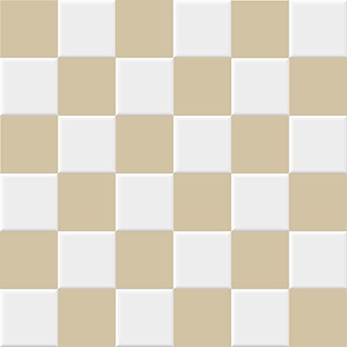INDIGOS Fliesenaufkleber Fliesen matt - Beige - 9,5x9,5cm - Wandfliesen selbstklebend - Klebefliesen für Wand - WC, Bordüre Fliesenspiegel renovieren überkleben INDIGOS Fliesenaufkleber Fliesen matt - Beige - 9,5x9,5cm - Wandfliesen selbstklebend - Klebefliesen für Wand - WC, Bordüre Fliesenspiegel renovieren überkleben von INDIGOS