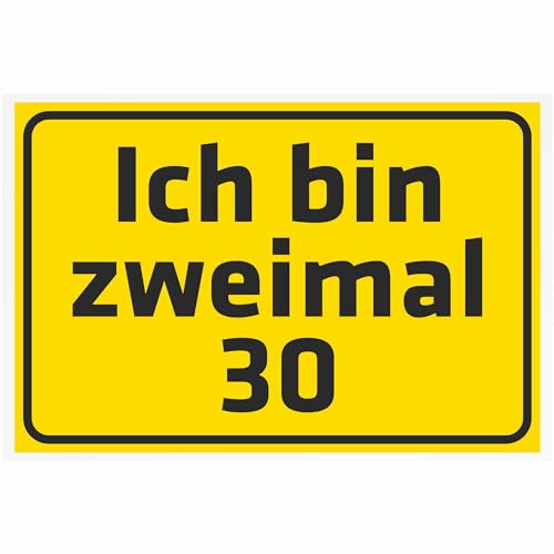 INDIGOS UG - Alu - Dibond Schilder 3mm - Wunschtext personalisiert - Ich Bin zweimal Alter... - Kombi - 800x600 mm - Hotel, Firma, Schutz, Kita, Arzt, Praxis, Wohnung INDIGOS UG - Alu - Dibond Schilder 3mm - Wunschtext personalisiert - Ich Bin zweimal Alter... - Kombi - 800x600 mm - Hotel, Firma, Schutz, Kita, Arzt, Praxis, Wohnung von INDIGOS