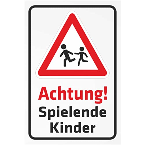 INDIGOS UG - Aluverbundplatte Schilder 3mm - Sicherheit - Achtung spielende Kinder - 800x600 mm - Hotel, Firma, Schutz, KITA, Arzt, Praxis, Wohnung INDIGOS UG - Aluverbundplatte Schilder 3mm - Sicherheit - Achtung spielende Kinder - 800x600 mm - Hotel, Firma, Schutz, KITA, Arzt, Praxis, Wohnung von INDIGOS