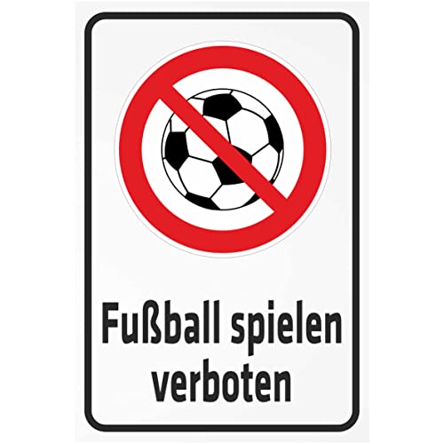 INDIGOS UG - Aluverbundplatte Schilder 3mm - Sicherheit - Fußball spielen verboten - 200x150 mm - Hotel, Firma, Schutz, KITA, Arzt, Praxis, Wohnung INDIGOS UG - Aluverbundplatte Schilder 3mm - Sicherheit - Fußball spielen verboten - 200x150 mm - Hotel, Firma, Schutz, KITA, Arzt, Praxis, Wohnung von INDIGOS
