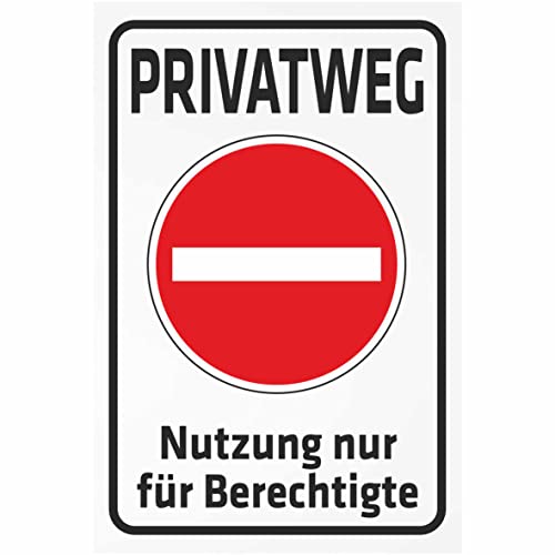 INDIGOS UG - Aluverbundplatte Schilder 3mm - Sicherheit - Privatweg - Nutzung nur für Berechtigte - 400x300 mm - Hotel, Firma, Schutz, KITA, Arzt, Praxis, Wohnung INDIGOS UG - Aluverbundplatte Schilder 3mm - Sicherheit - Privatweg - Nutzung nur für Berechtigte - 400x300 mm - Hotel, Firma, Schutz, KITA, Arzt, Praxis, Wohnung von INDIGOS