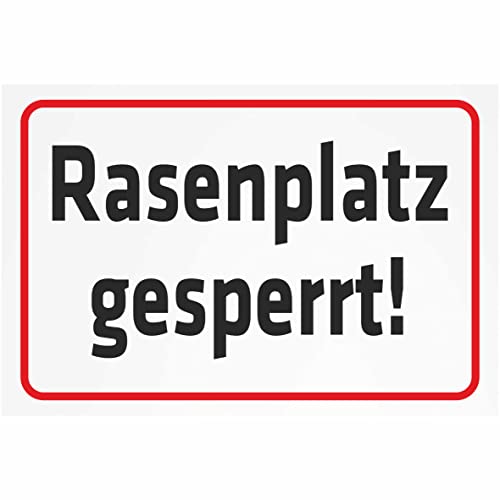 INDIGOS UG - Aluverbundplatte Schilder 3mm - Sicherheit - Rasenplatz gesperrt - 600x400 mm - Hotel, Firma, Schutz, KITA, Arzt, Praxis, Wohnung INDIGOS UG - Aluverbundplatte Schilder 3mm - Sicherheit - Rasenplatz gesperrt - 600x400 mm - Hotel, Firma, Schutz, KITA, Arzt, Praxis, Wohnung von INDIGOS