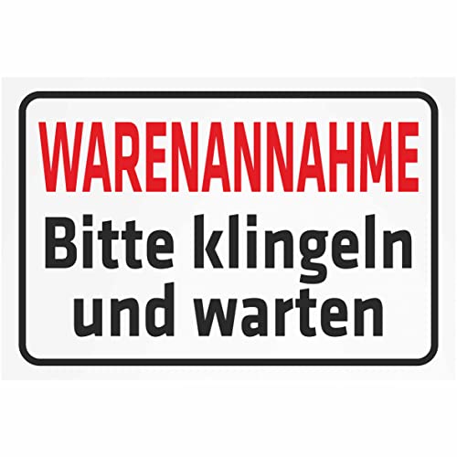INDIGOS UG - Aluverbundplatte Schilder 3mm - Sicherheit - Warenannahme - Bitte klingeln und warten - 400x300 mm - Hotel, Firma, Schutz, KITA, Arzt, Praxis, Wohnung INDIGOS UG - Aluverbundplatte Schilder 3mm - Sicherheit - Warenannahme - Bitte klingeln und warten - 400x300 mm - Hotel, Firma, Schutz, KITA, Arzt, Praxis, Wohnung von INDIGOS