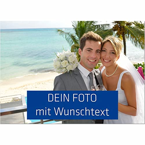 INDIGOS UG - Aufkleber - 120x80 cm - selbst gestalten - mit Wunschtext und Foto bedrucken - Fotoaufkleber - Spruch - Design Deko Geschenkidee individuell personalisiert von INDIGOS