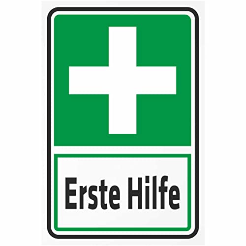 Indigos UG Aufkleber Erste Hilfe 200x150 mm Hotel, Firma, Schutz, Kita, Arzt, Praxis, Wohnung Sicherheit Warnung Indigos UG Aufkleber Erste Hilfe 200x150 mm Hotel, Firma, Schutz, Kita, Arzt, Praxis, Wohnung Sicherheit Warnung von INDIGOS