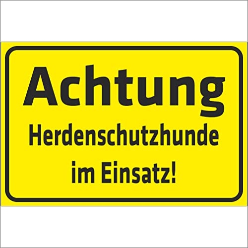 Indigos UG Aufkleber Achtung - Herdenschutzhunde im Einsatz! - 300x200 mm - Hotel, Firma, Schutz, Kita, Arzt, Praxis, Wohnung - Sicherheit - Warnung Indigos UG Aufkleber Achtung - Herdenschutzhunde im Einsatz! - 300x200 mm - Hotel, Firma, Schutz, Kita, Arzt, Praxis, Wohnung - Sicherheit - Warnung von INDIGOS