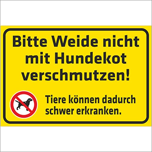 Indigos UG Aufkleber Bitte Weide Nicht mit Hundekot verschmutzen! - 200x150 mm - Hotel, Firma, Schutz, Kita, Arzt, Praxis, Wohnung - Sicherheit - Warnung Indigos UG Aufkleber Bitte Weide Nicht mit Hundekot verschmutzen! - 200x150 mm - Hotel, Firma, Schutz, Kita, Arzt, Praxis, Wohnung - Sicherheit - Warnung von INDIGOS