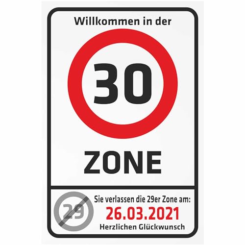 INDIGOS UG - Aufkleber - Wunschtext personalisiert - Willkommen in der er Zone - Kombi - 200x150 mm - Hotel, Firma, Schutz, KITA, Arzt, Praxis, Wohnung von INDIGOS