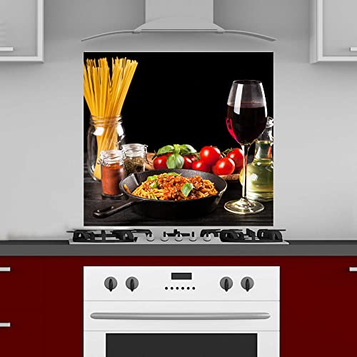 INDIGOS UG Küchenrückwand Platte für Fliesenspiegel - Spaghetti Pasta - 70x65 cm - Spritzschutz Aluverbundplatte hitzebeständig - Rückwand Küche modern abwischbar - Herd & Ofen - Wandverkleidung INDIGOS UG Küchenrückwand Platte für Fliesenspiegel - Spaghetti Pasta - 70x65 cm - Spritzschutz Aluverbundplatte hitzebeständig - Rückwand Küche modern abwischbar - Herd & Ofen - Wandverkleidung von INDIGOS