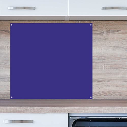 INDIGOS UG Spritzschutz - blau - 60x50 cm - Aluverbund Platte - Küche - Küchenrückwand - Schild - Ofen - Fliesenspiegel - Herd von INDIGOS