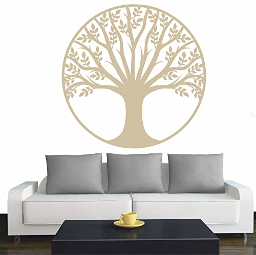 INDIGOS UG - Wandtattoo Wohnzimmer - Wandaufkleber Baum des Lebens - 2 - Lebensbaum Weltenbaum - 96x96 cm - Beige - Aufkleber Kinderzimmer Schlafzimmer Küche Badezimmer Büro Dekoration INDIGOS UG - Wandtattoo Wohnzimmer - Wandaufkleber Baum des Lebens - 2 - Lebensbaum Weltenbaum - 96x96 cm - Beige - Aufkleber Kinderzimmer Schlafzimmer Küche Badezimmer Büro Dekoration von INDIGOS