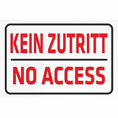 Indigos UG Aufkleber Kein Zutritt No Access 200x150 mm Hotel, Firma, Schutz, Kita, Arzt, Praxis, Wohnung Sicherheit Warnung Indigos UG Aufkleber Kein Zutritt No Access 200x150 mm Hotel, Firma, Schutz, Kita, Arzt, Praxis, Wohnung Sicherheit Warnung von INDIGOS