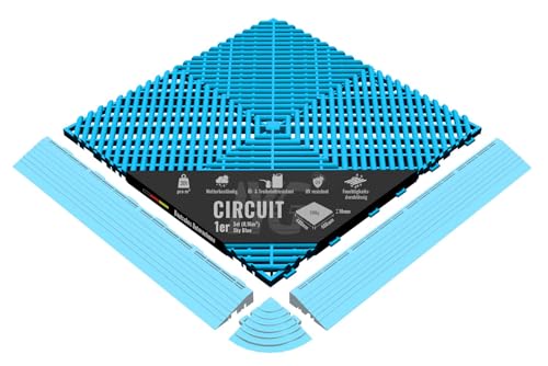 IYG Floor - Garagenboden Belag Fliesen Garagen Boden Matten Werkstatt Kunststoff Belag Werkstattboden Klickfliesen Platte Garage Tile von INDIVIDUALise your CAR