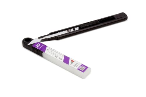 IYG Präzisions-Cuttermesser + 10er Pack Keramikklingen mit 60 Grad Spitzenwinkel – Cuttermesser mit Ersatzklingen, extrem scharf, rostfrei & langlebig von INDIVIDUALise your CAR