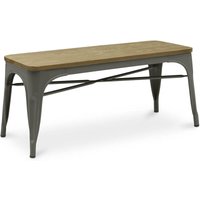 Bank - Industriedesign - Holz und Metall - Stylix Dunkelgrau Bank - Industriedesign - Holz und Metall - Stylix Dunkelgrau von INDUSTRIAL STYLE